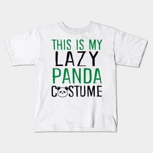 This Is My Lazy Panda Costume Kids T-Shirt